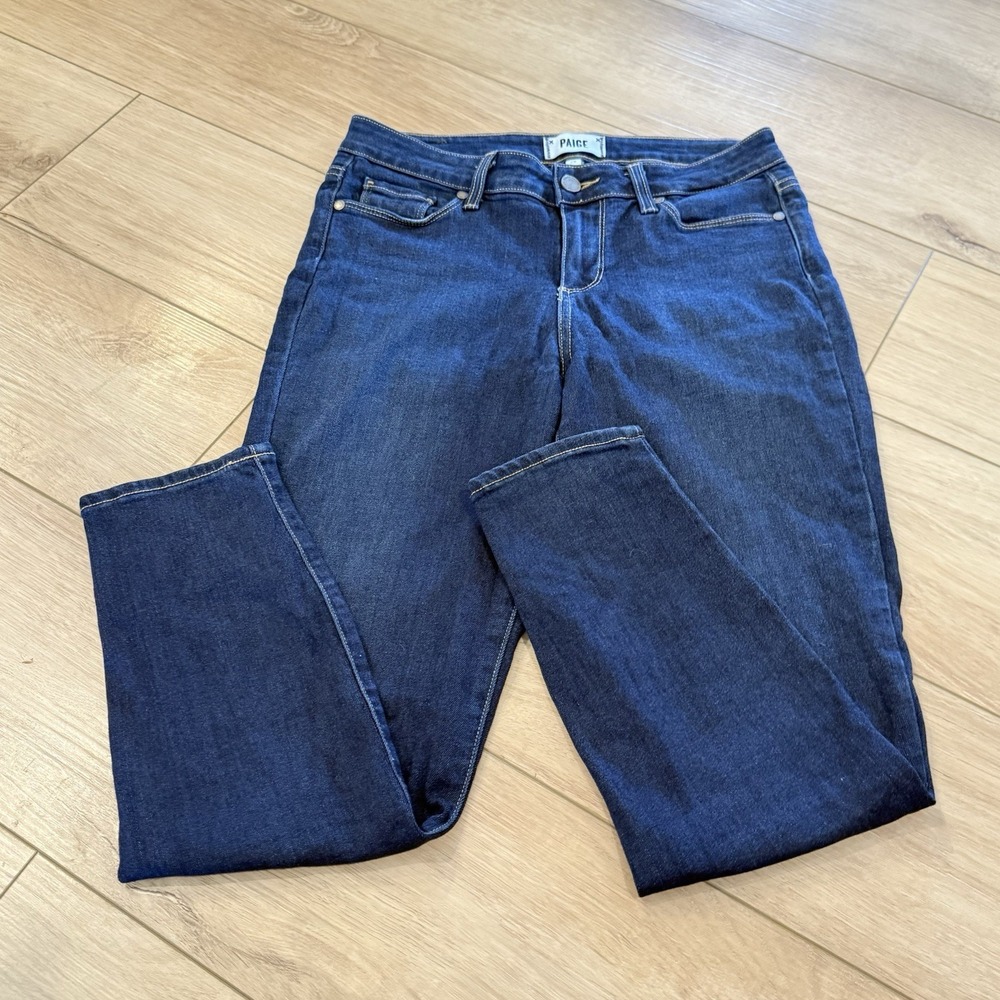 Paige Verdugo Ankle Women Blue Denim Crop Jeans Size 28 Basic Modern